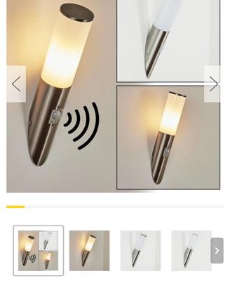 appliche da esterno con sensore