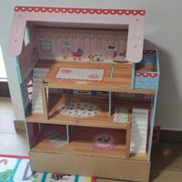 casa delle bambole in legno per bambini
