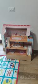 casa delle bambole in legno per bambini