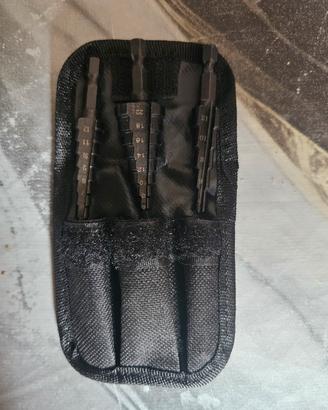 Set 3 Punte Gradinate Coniche per Trapano