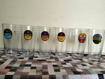Set 6 bicchieri da birra Vedett Extra
