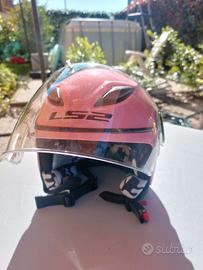 LS2, Casco Moto per Bambini FUNNY Pink, M