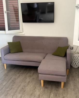 Divano 3 posti con chaise lounge