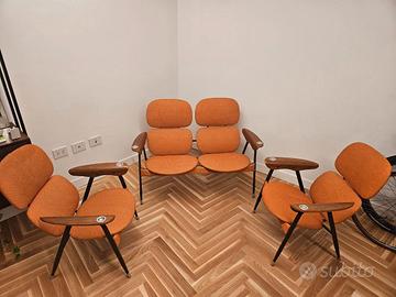 Set divano + poltrone Marco Zanuso per Poltronova