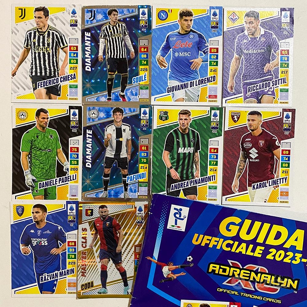 Lotto 10 Carte Figurine + Guida Adrenalyn XL - Collezionismo In vendita a  Salerno