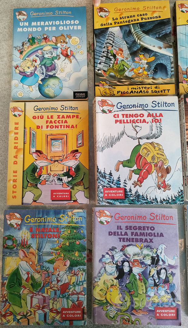 GERONIMO STILTON LOTTO 3 libri bambini piemme junior geronimo