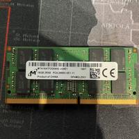 Modulo Ram sodimm Ddr4 Micron 16gb MTA16ATF2G64HZ