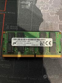 Modulo Ram sodimm Ddr4 Micron 16gb MTA16ATF2G64HZ
