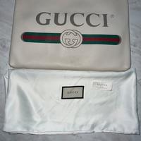 Pochette Gucci pelle bianca