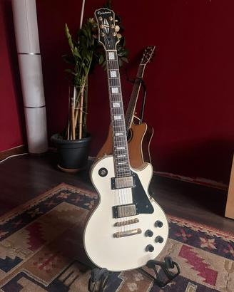 EPIPHONE Les Paul Custom Pro Alpine white