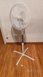 ventilatore da terra a piantana 40 cm bianca