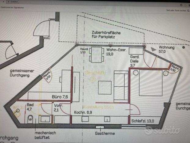 Ufficio trasformabile in appartamento