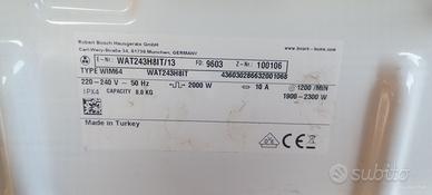 Ricambi elettrici per Lavatrice Bosh serie 6