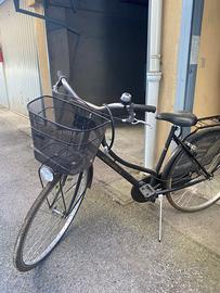 Bicicletta da donna ben tenuta