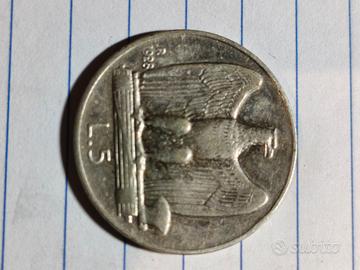 5 lire argento aquilino 1928 raro 