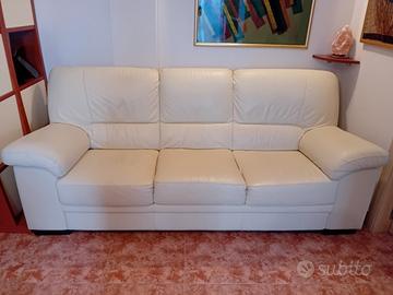 Divano in pelle 3 posti Doimo Salotti 