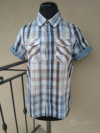 Camicia Sisley a quadri uomo/ ragazzo