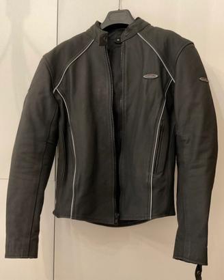 Giubbotto Moto Donna Scotland in pelle nero tag. M