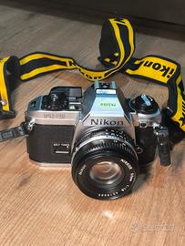 Nikon FG-20 w/ NIKKOR 50mm f=1.8 - 35mm SLR 