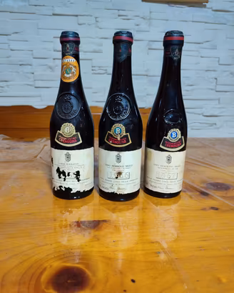 Trittico vini vintage 
