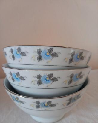 Set 3 Ciotole Vintage Porcellana Cinese 