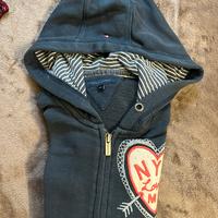 Felpa Tommy Hilfiger Bambina con Cappuccio tg 164