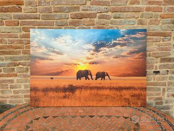 Canvas quadro su Tela Elefanti