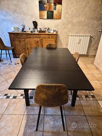 tavolo nero ikea allungabile