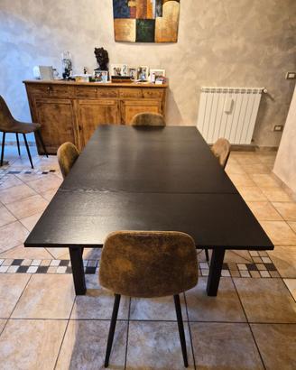 tavolo nero ikea allungabile