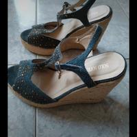 Sandalo donna con zeppa