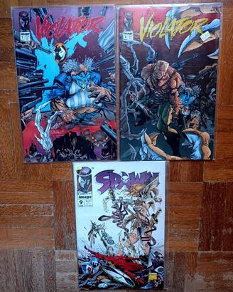 Spawn #9 1st Angela (1993) Image + Violator #1  #2