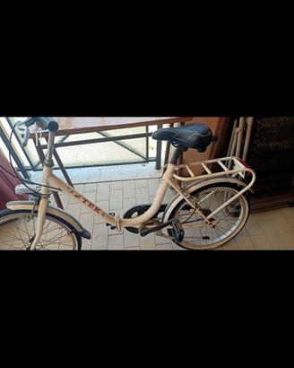 bici bianca pieghevole