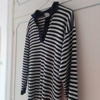 Abito stile marinaro, a righe, marca Vanità