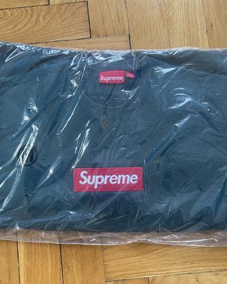 Supreme Box Logo Crewneck Dark Pine M