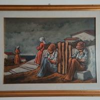 Quadro a olio su tela artista Francesco Matera