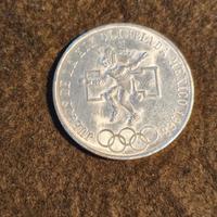 Moneta 25 Pesos Messico 1968 in argento