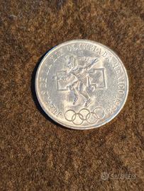 Moneta 25 Pesos Messico 1968 in argento