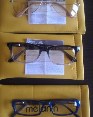 Melanin 3 occhiali alla melanina vista protetta