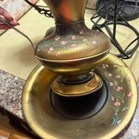 Anfora e piatto ottone vintage