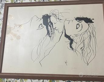 Renato Guttuso quadro litografia