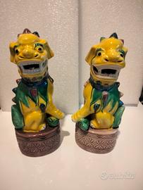 Cani Foo Pho ceramica porcellana collezione 21 cm.