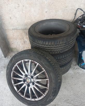 cerchi in lega con pneumatici alfa 159