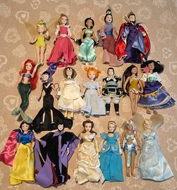 Lotto 18 bambole personaggi disney vintage