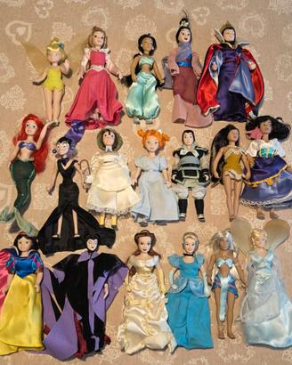 Lotto 18 bambole personaggi disney vintage