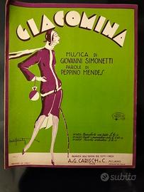 spartito anni 20 Giacomina 