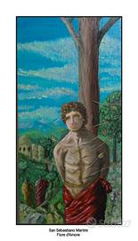 Dipinto Olio su tela 
Titolo : San Sebastiano Mart