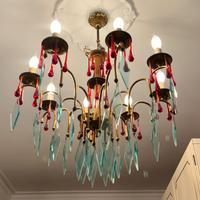  lampadario a gocce anni 50