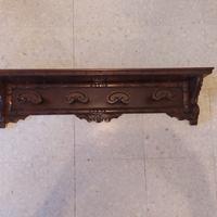 Appendiabiti legno decorato 