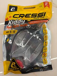 Cressi Kiddy Kids– Maschera integrale snorkeling