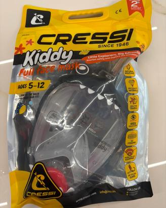 Cressi Kiddy Kids– Maschera integrale snorkeling